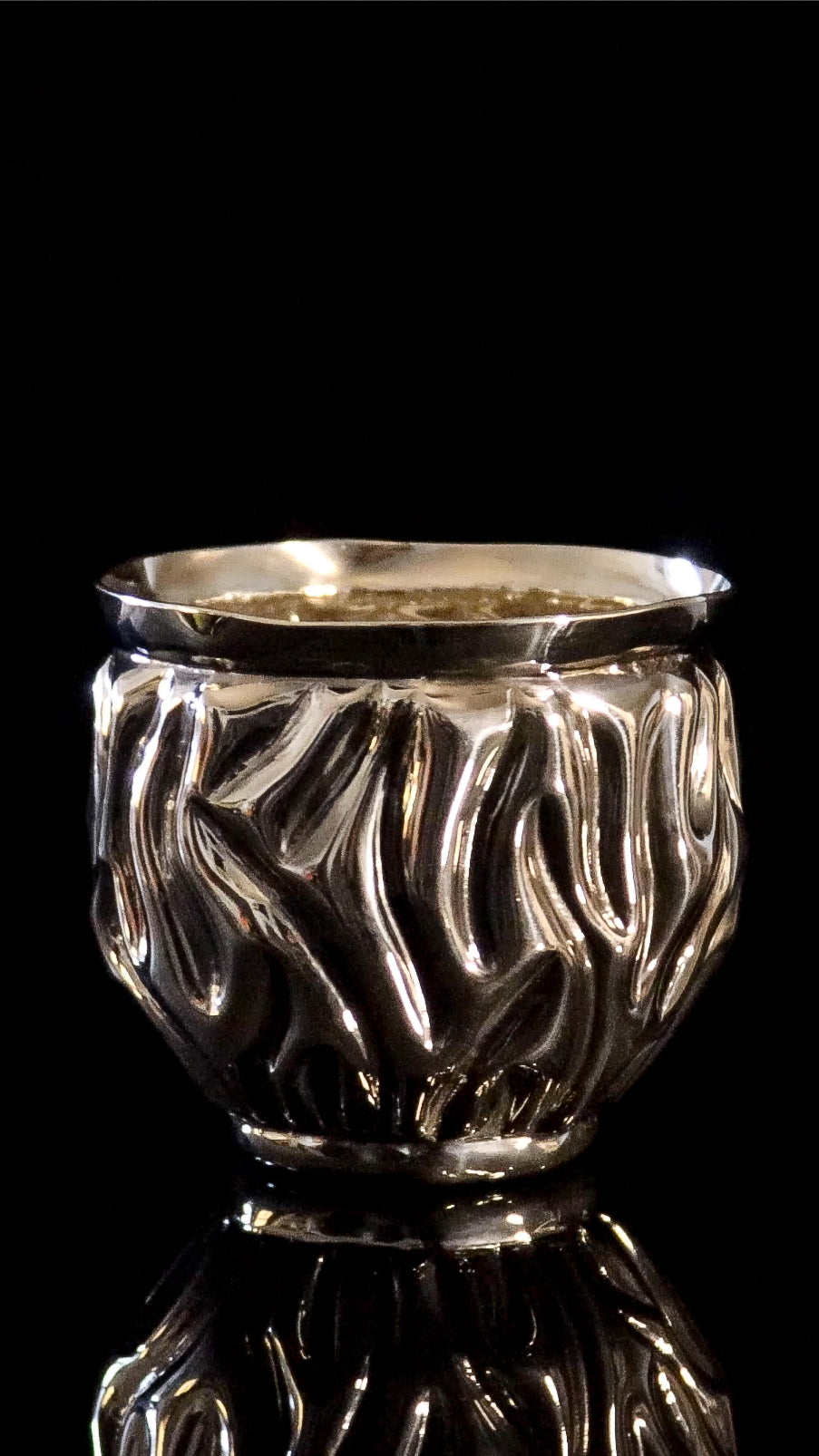 CHASED COPPER TUMBLER # 10