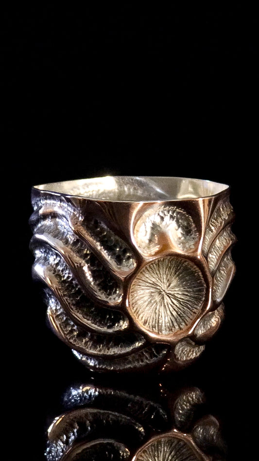 CHASED COPPER TUMBLER # 12