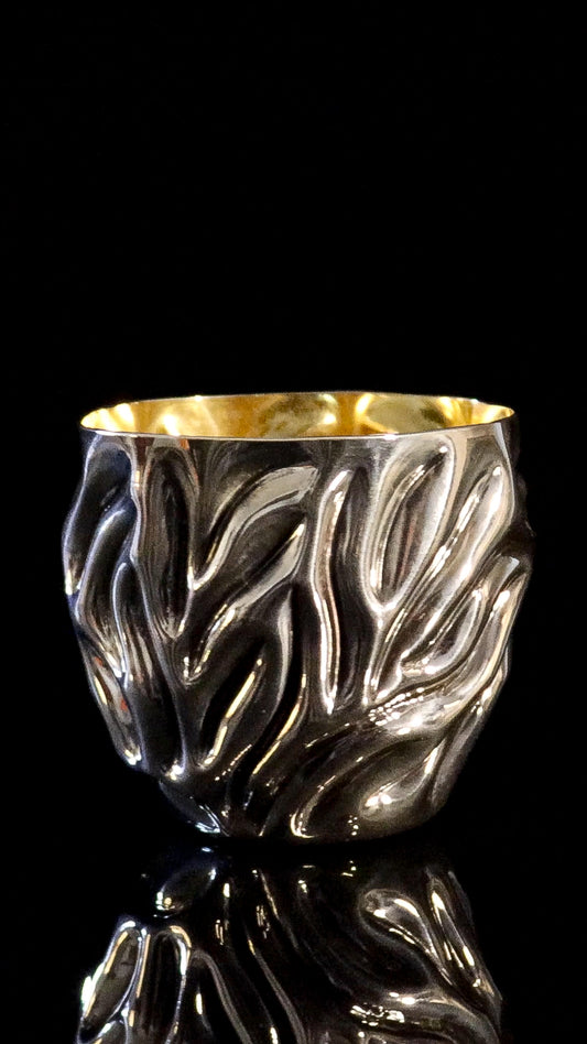CHASED COPPER TUMBLER # 14