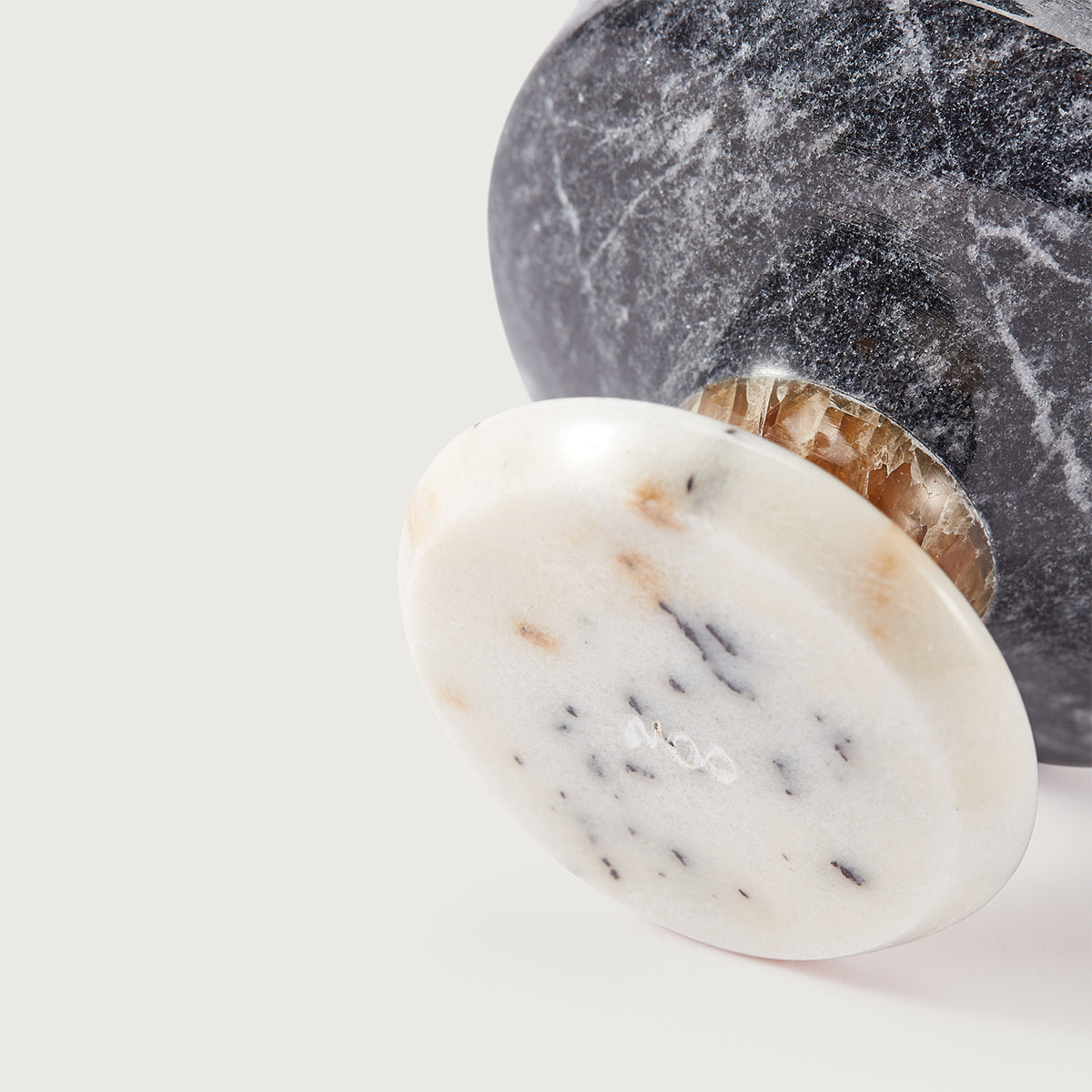 HANDMADE MARBLE CHALICE - BLACK/HONEY/LILAC