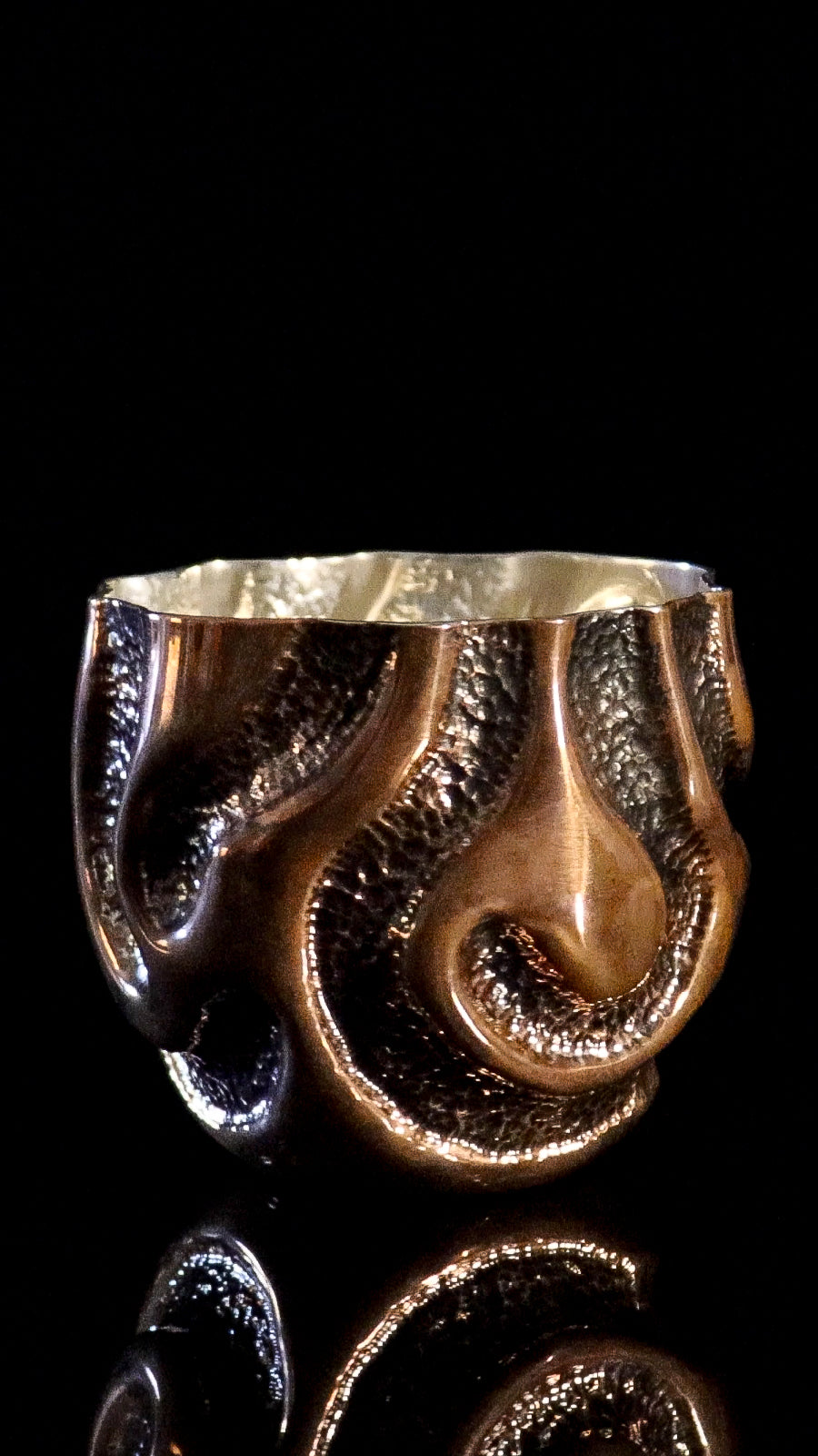 CHASED COPPER TUMBLER # 3