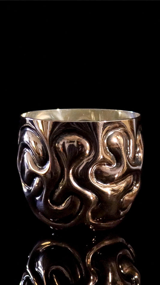CHASED COPPER TUMBLER # 6