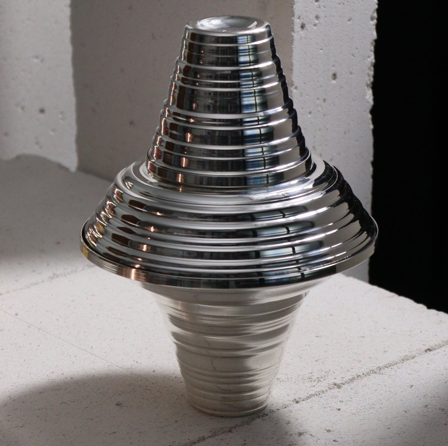 SERRATED SILVER TUMBLER