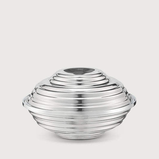 SERRATED SILVER BOWL SET
