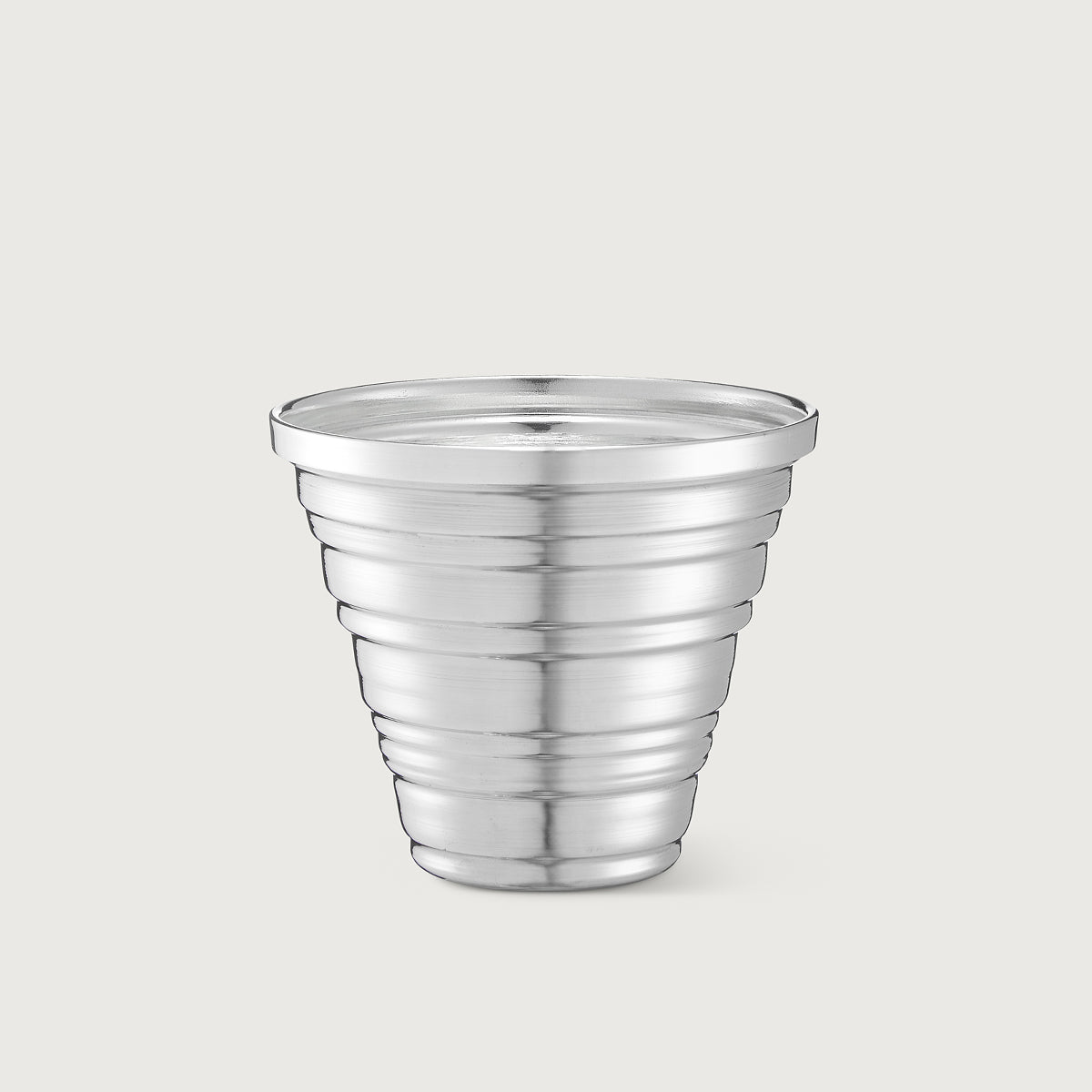 SERRATED SILVER TUMBLER