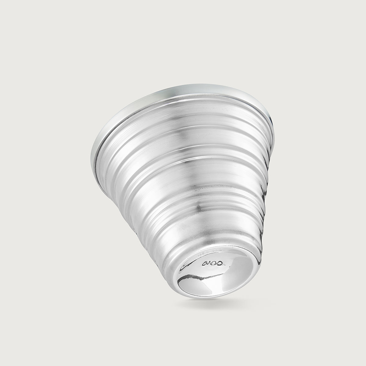 SERRATED SILVER TUMBLER