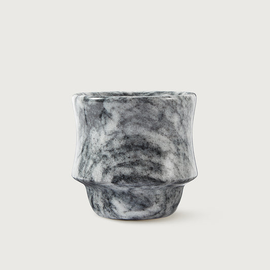 STACKABLE WAVES MARBLE CUP - MUĞLA BLACK